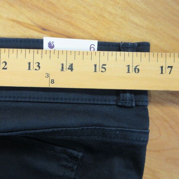 GLORIA VANDERBILT Wide Leg Tummy‎ Control Crop Pants Sz 6 Navy Blue Pull On NWT - Picture 11 of 13